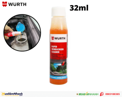 WURTH RAPID WINDSCREEN CLEANER FOR CARS-32ml - Image 2